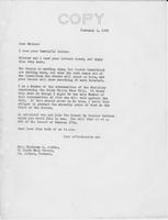 Letter to Mrs. C.G. (Ann) Austin, February  05, 1935