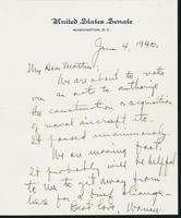 Letter to Mrs. C.G. (Ann) Austin, June 4, 1940
