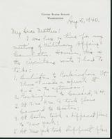 Letter to Mrs. C.G. (Ann) Austin, August 5, 1940