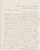 Letter from G. P. A. HEALY to GEORGE PERKINS MARSH, dated                             January 5, 1853.