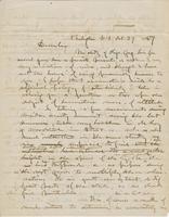 Letter from GEORGE PERKINS MARSH to ARNOLD HENRY GUYOT, dated                             October 27, 1857.
