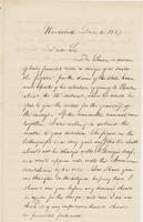 Letter from NORMAN WILLIAMS to GEORGE PERKINS MARSH, dated                             December 4, 1857.