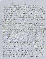 Letter from THOMAS WILLIAM SILLOWAY to GEORGE PERKINS MARSH,                             dated October 15, 1857.