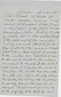 Letter from THOMAS WILLIAM SILLOWAY to GEORGE PERKINS MARSH,                             dated April 30, 1858.