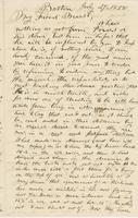 Letter from THOMAS WILLIAM SILLOWAY to GEORGE PERKINS MARSH,                             dated July 27, 1858.