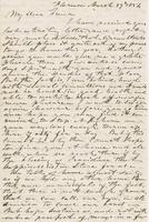 Letter from HIRAM POWERS to GEORGE PERKINS MARSH, dated March                             27, 1854.