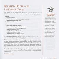 Roasted pepper and chickpea salad